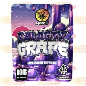 Namu Galactic Grape Live Resin Infused Gummies