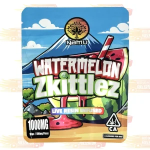 Namu Watermelon Zkittlez Live Resin Infused Gummies
