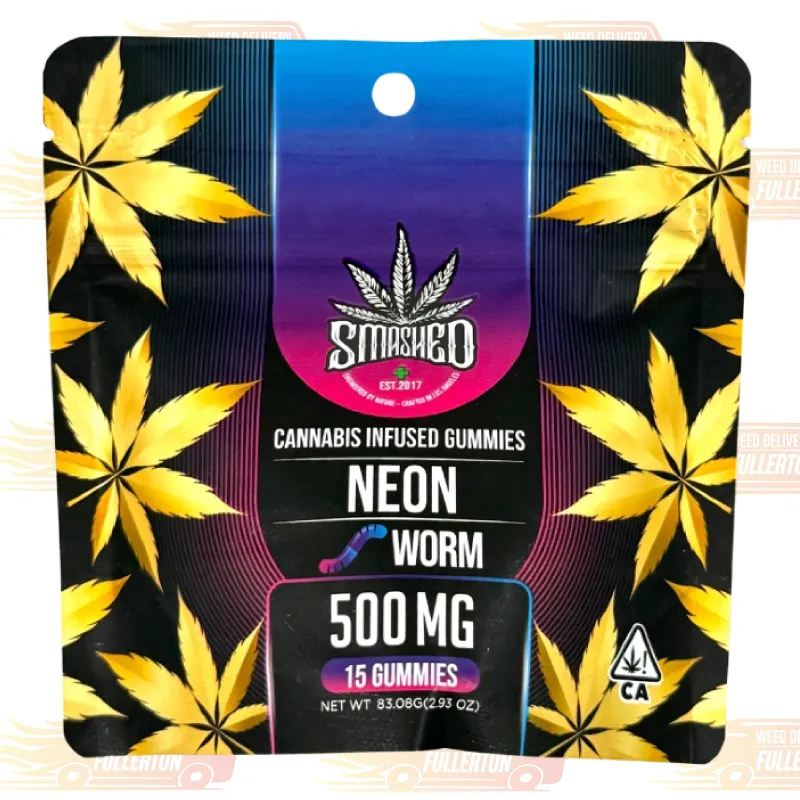 Smashed Neon Worm Cannabis Infused Gummies