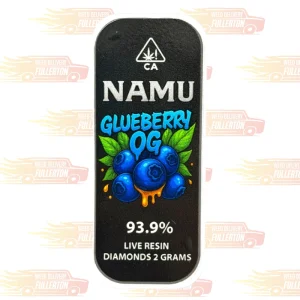 namu glueberry og live resin diamonds disposable